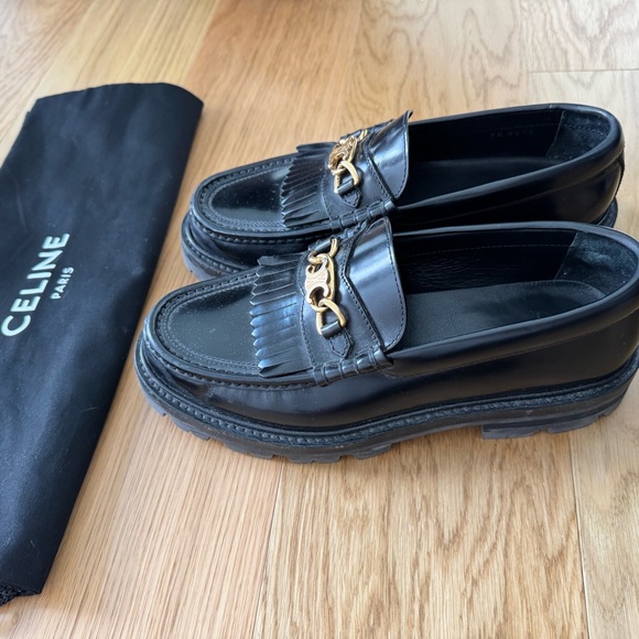 CELINE Margaret Loafer with Gold Chain - Picture 7 of 7